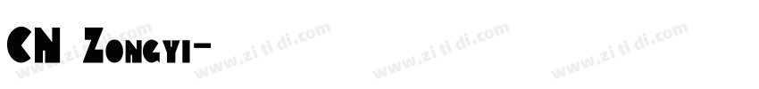 CN Zongyi字体转换